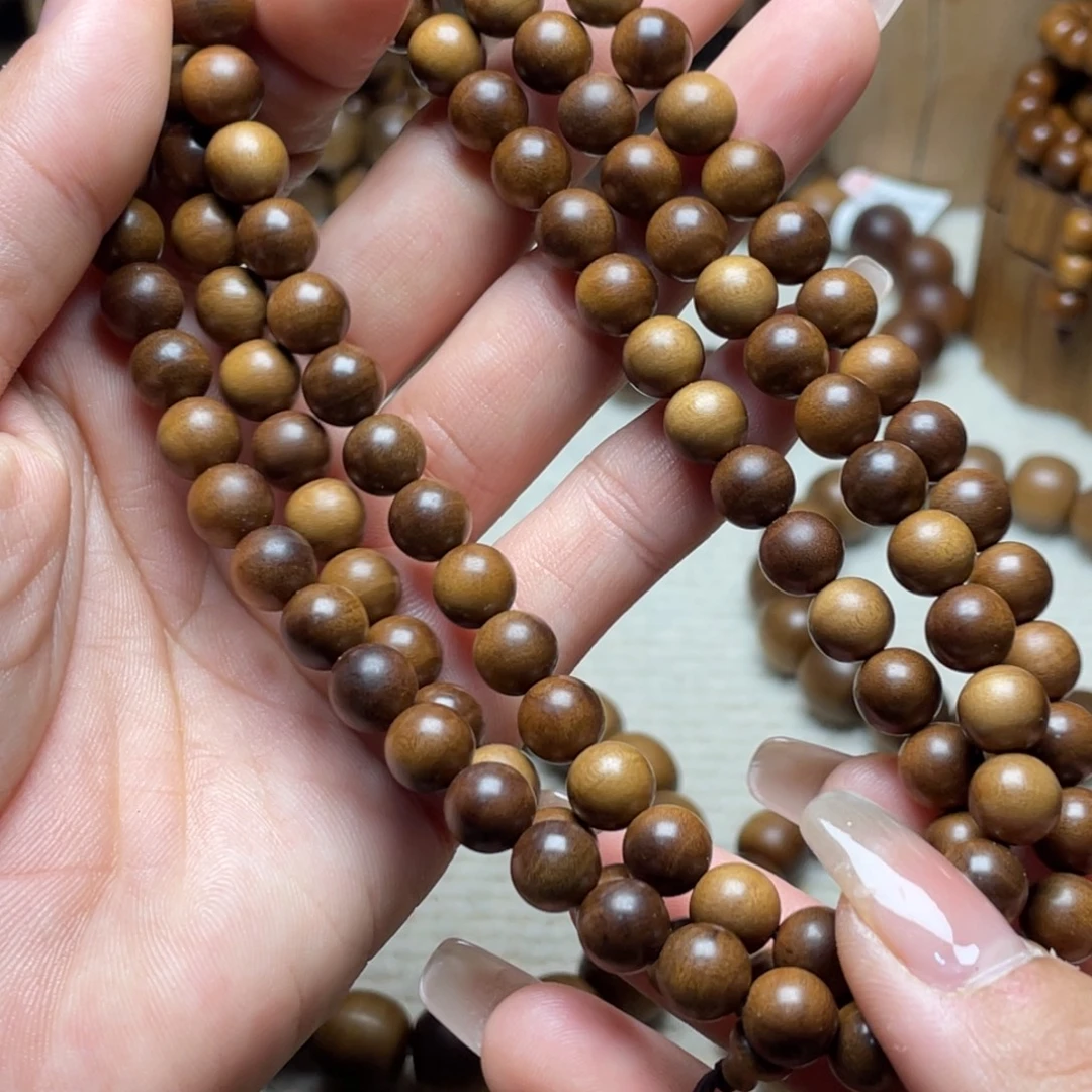 檀香木手串/手链印度老山檀香0.8不沉