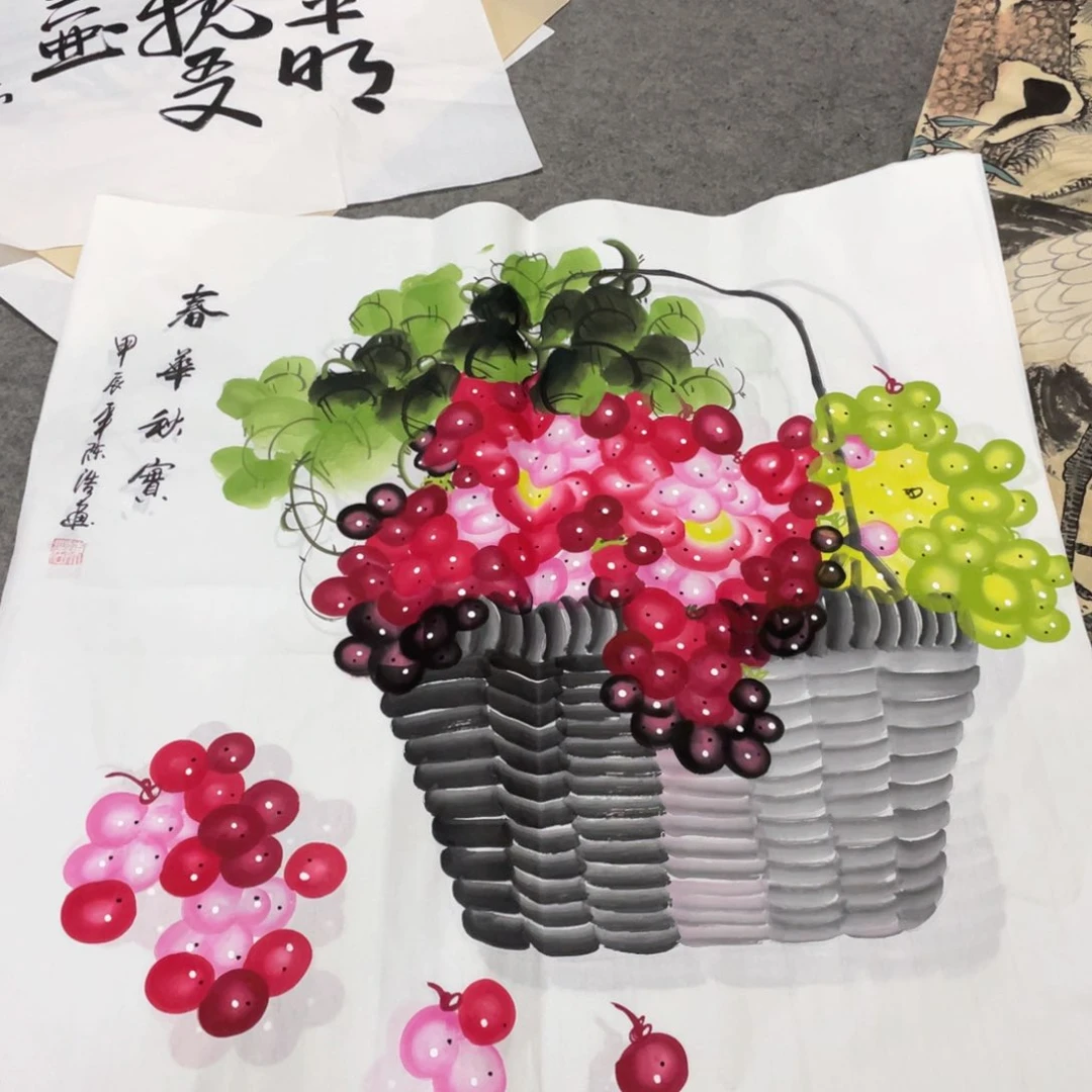 国画国画作品画心一张