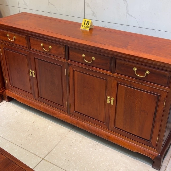 璇***妈紫檀木类书柜缅花大果紫檀餐边柜