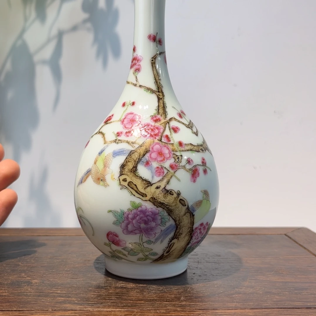 幸***六摆件瓷器工艺品摆件粉彩