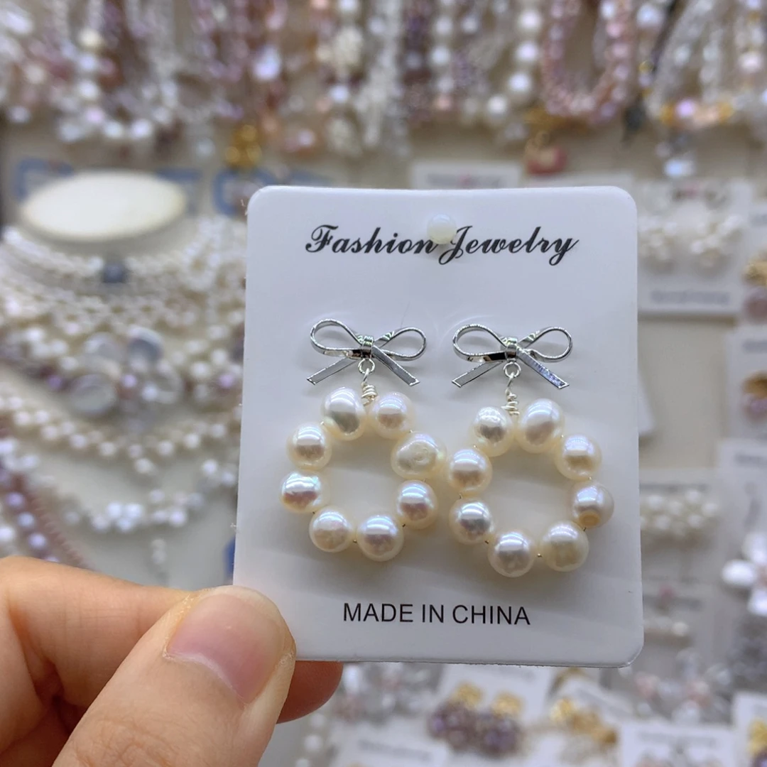 合金淡水珍珠项链耳饰