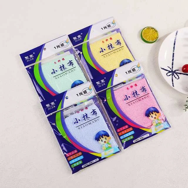 拍一发4木纤维除油不沾油小抹布厨房生活双面家用吸水加厚28克26㎝