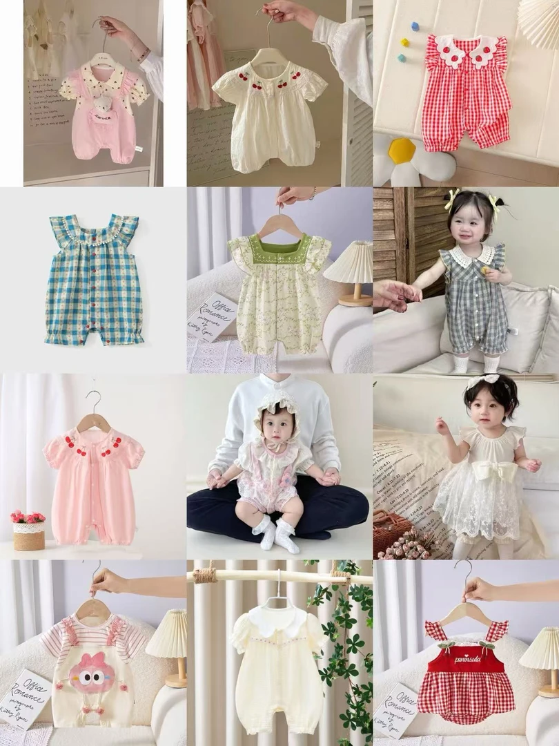 5-6-7--夏季 婴幼儿   连体夏季连体衣多款式多样式穿搭