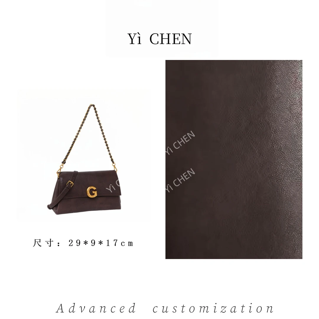 【Yì CHEN】QYX-81630-巧克力 简约时尚女士新款轻奢单肩斜跨包