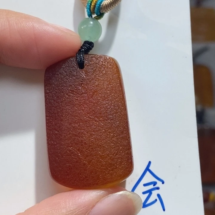 定制琥珀未镶嵌琥珀蜜蜡吊坠项链