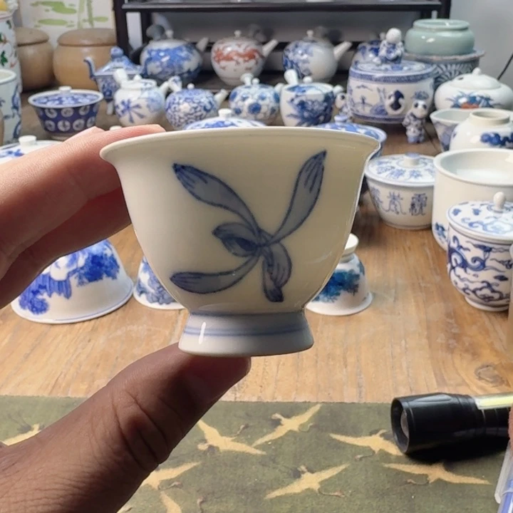 青花杯子瓷器茶具