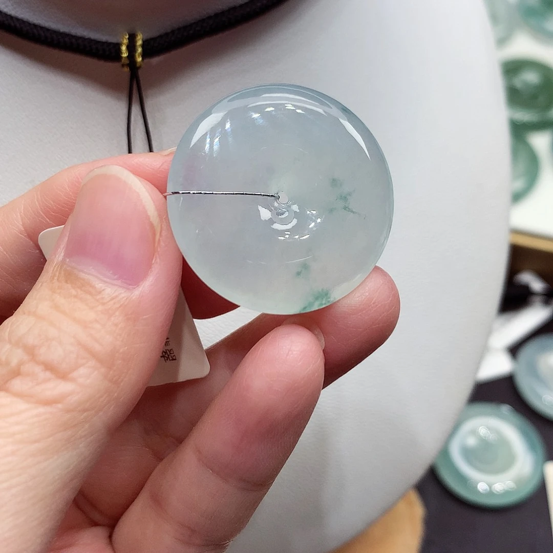 颈饰未镶嵌翡翠编号47，27.4/5.4