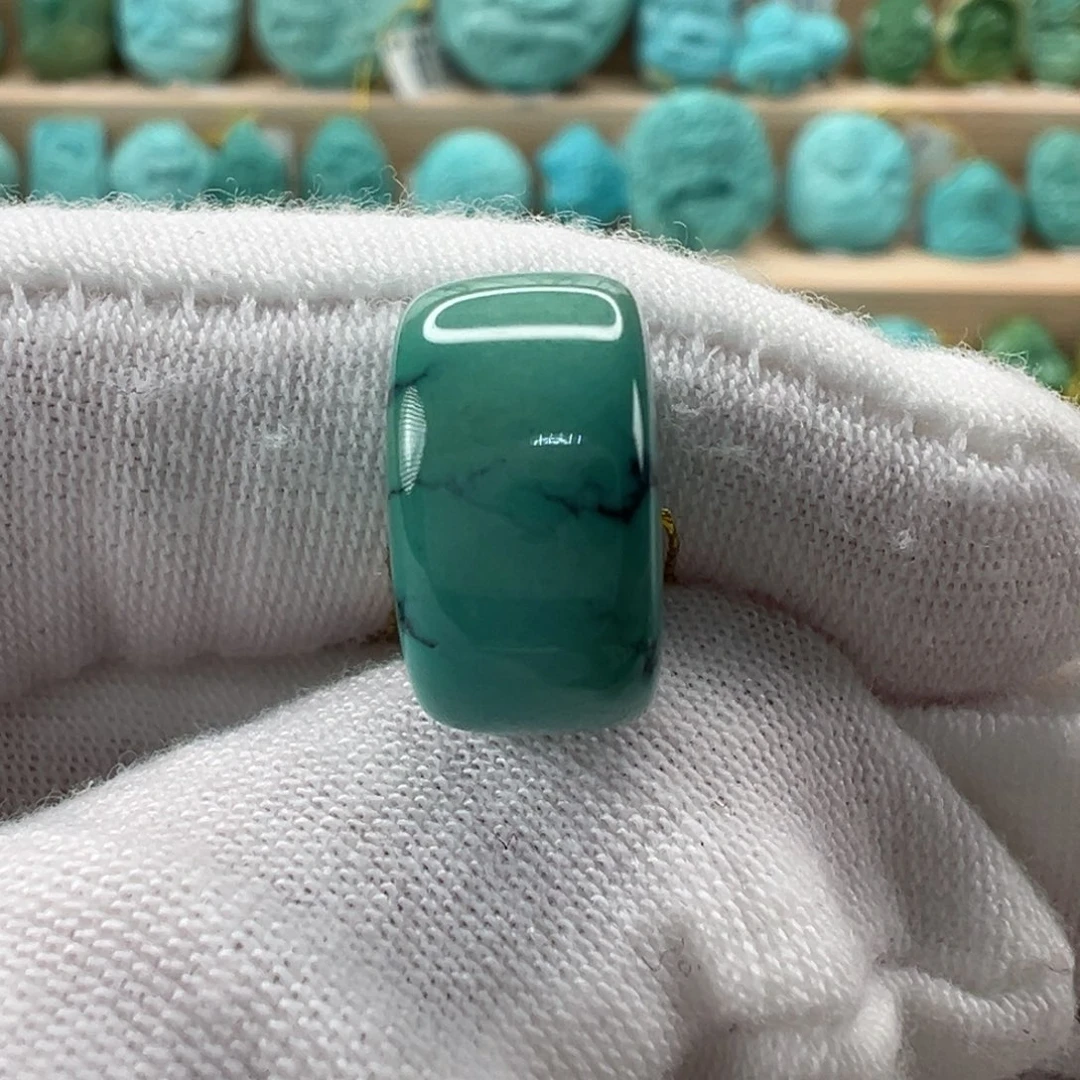 未镶嵌绿松石直切珠14x7.7mm