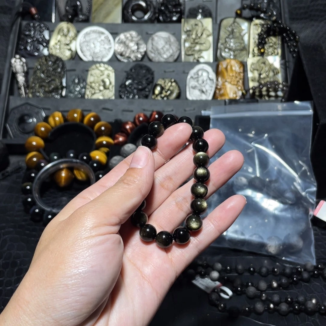 黑曜岩手链未镶嵌B****i