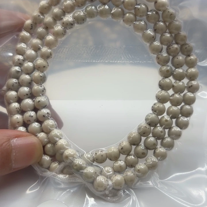星月菩提手串6龙蛋大留白