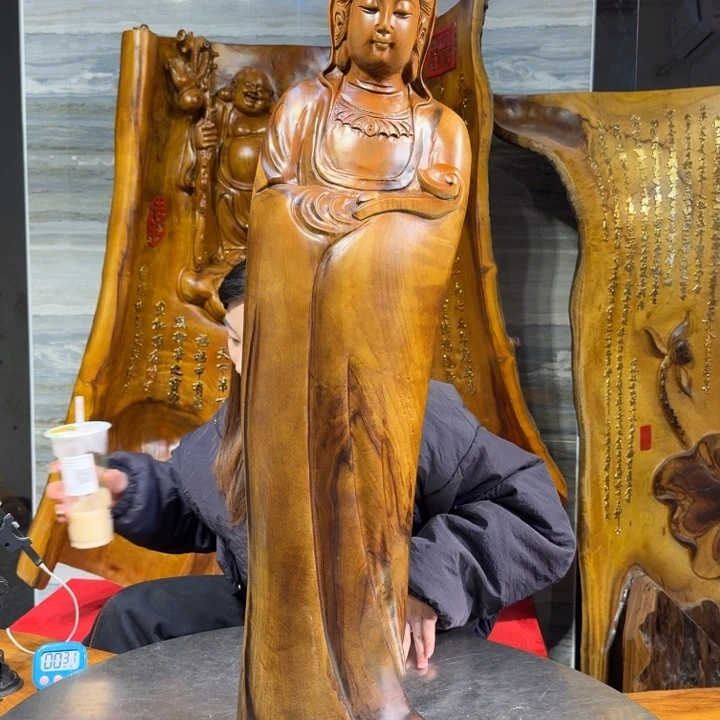 香樟木英**杰长28厘米高95厘米