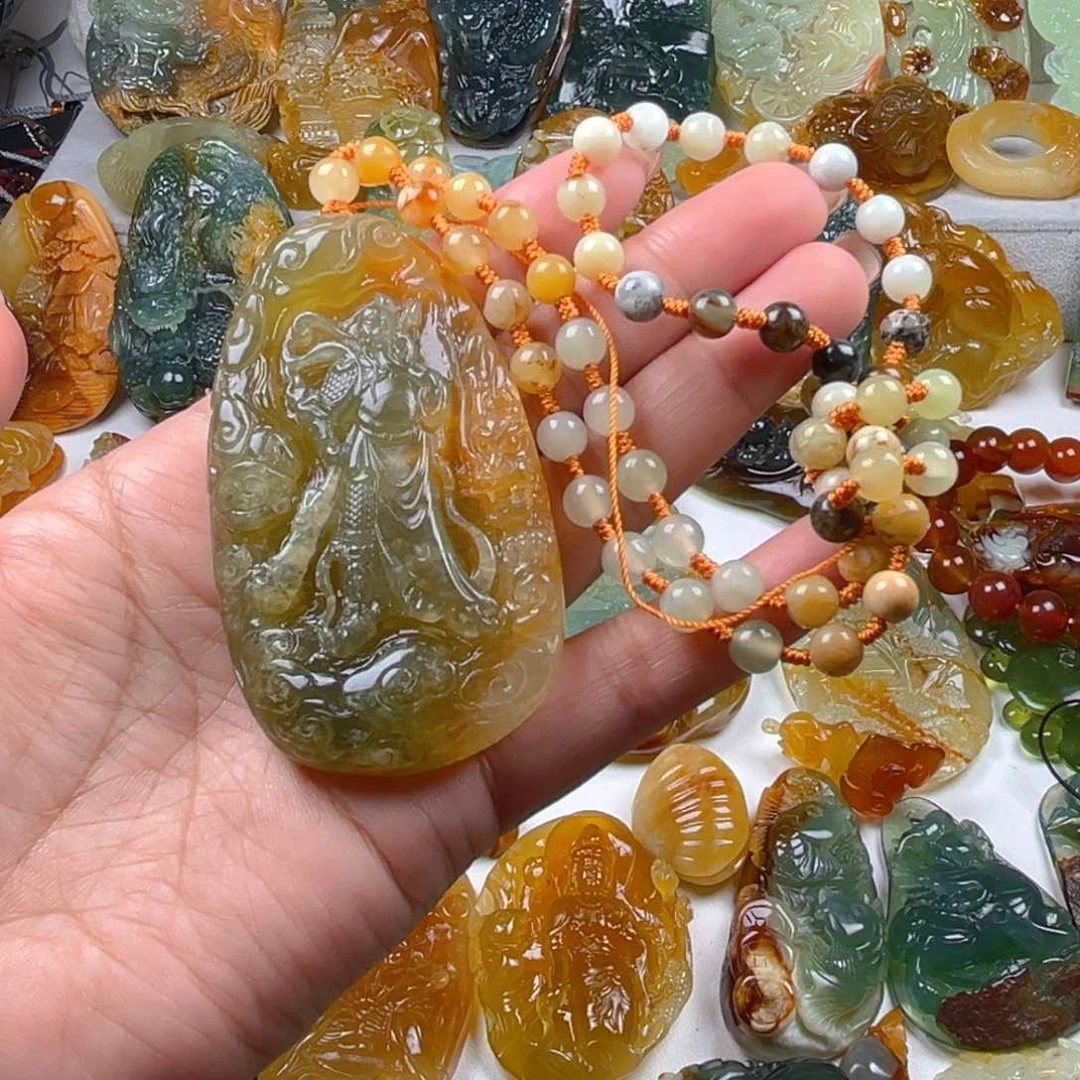 蛇纹石玉未镶嵌颈饰熙****r