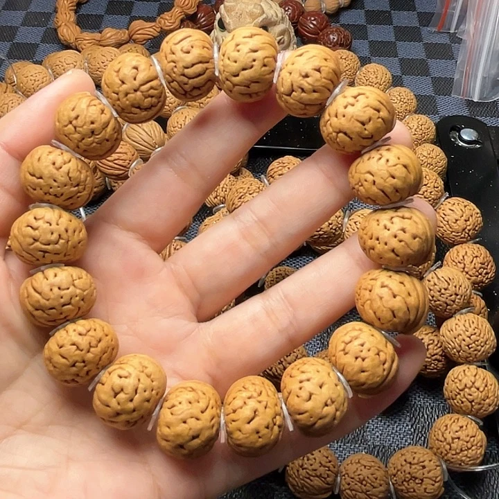 桃核手串醋***饭核桃手串18➕