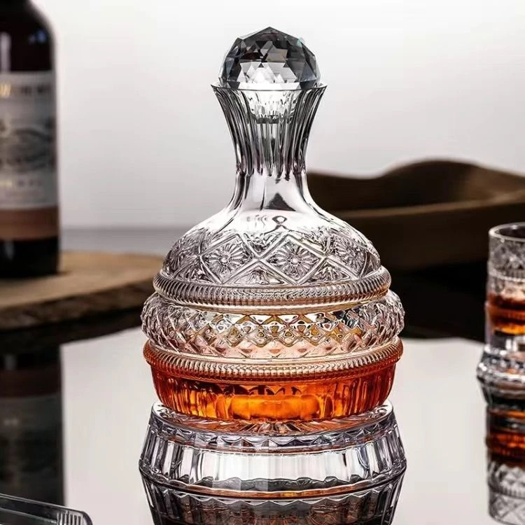 轻奢高档高端旋转醒酒器快速醒酒家用水晶玻璃红酒杯葡萄酒杯套装