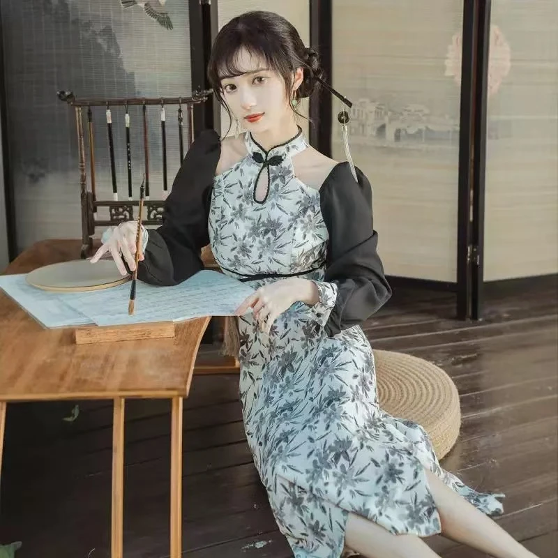 【钟意】H042花色连衣裙QX0321