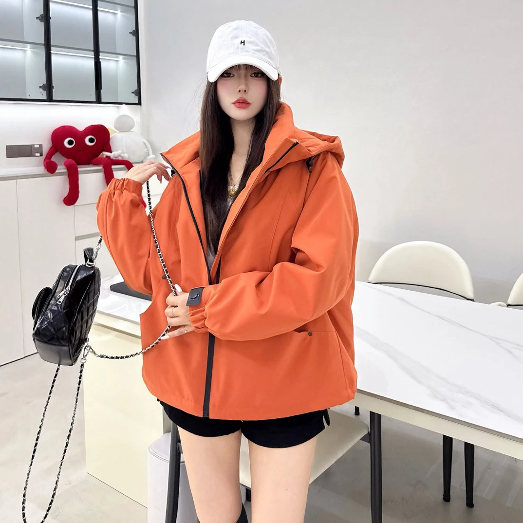 【百搭公式】设计感小众连帽加绒加厚派克服外套女