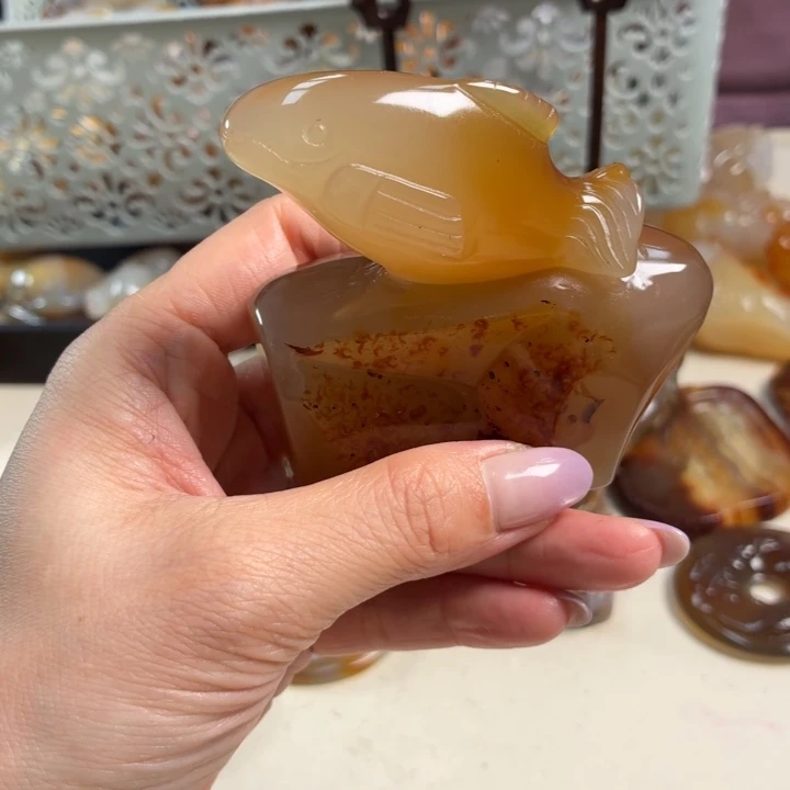 玛瑙/玉髓未镶嵌吊坠(不含链)