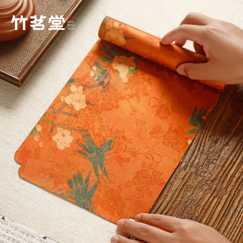 新中式双面干泡席茶席防水茶桌布垫防烫隔热垫茶盘垫棉麻布艺桌旗