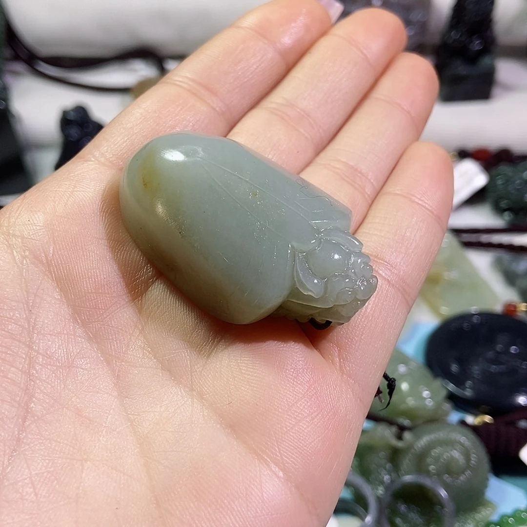 和田玉珠宝半成品未镶嵌老***会