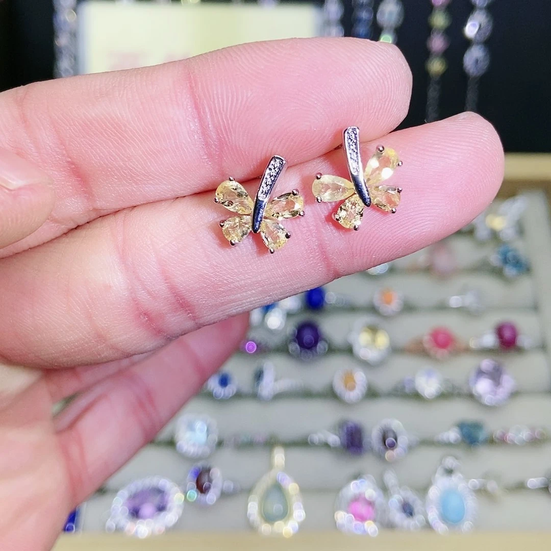 【闪购商品】未镶嵌耳饰黄晶