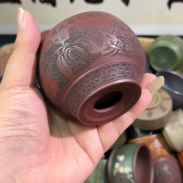 茶杯紫砂全手工紫砂主人杯