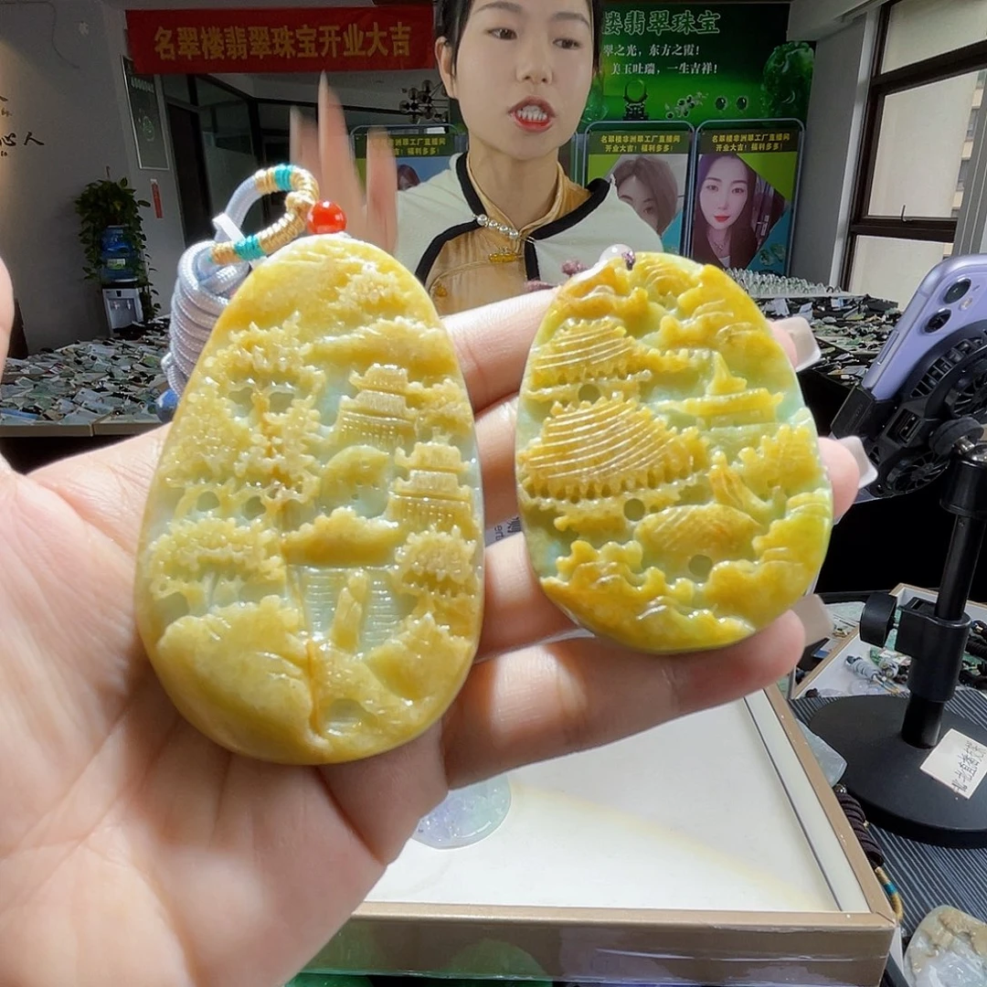 颈饰未镶嵌翡翠多样性随机发货