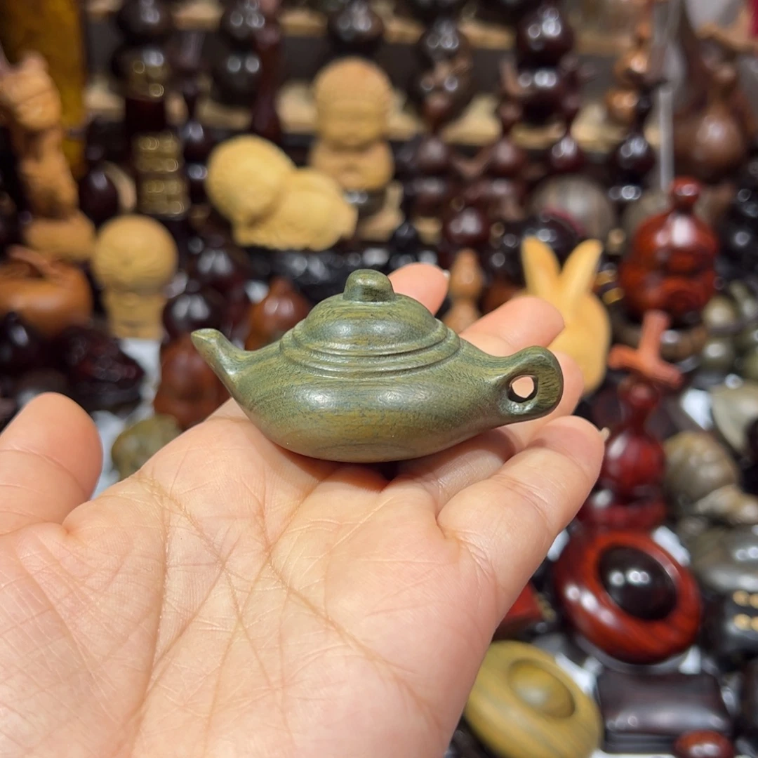 香榧木绿檀绿檀把把壶