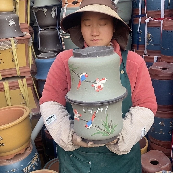 紫砂花盆紫砂花盆