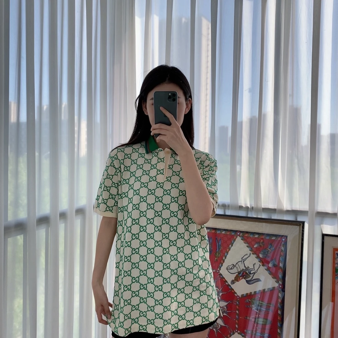 95新 GUCCI/古驰 短袖M码拼色/250416LZHYZ10