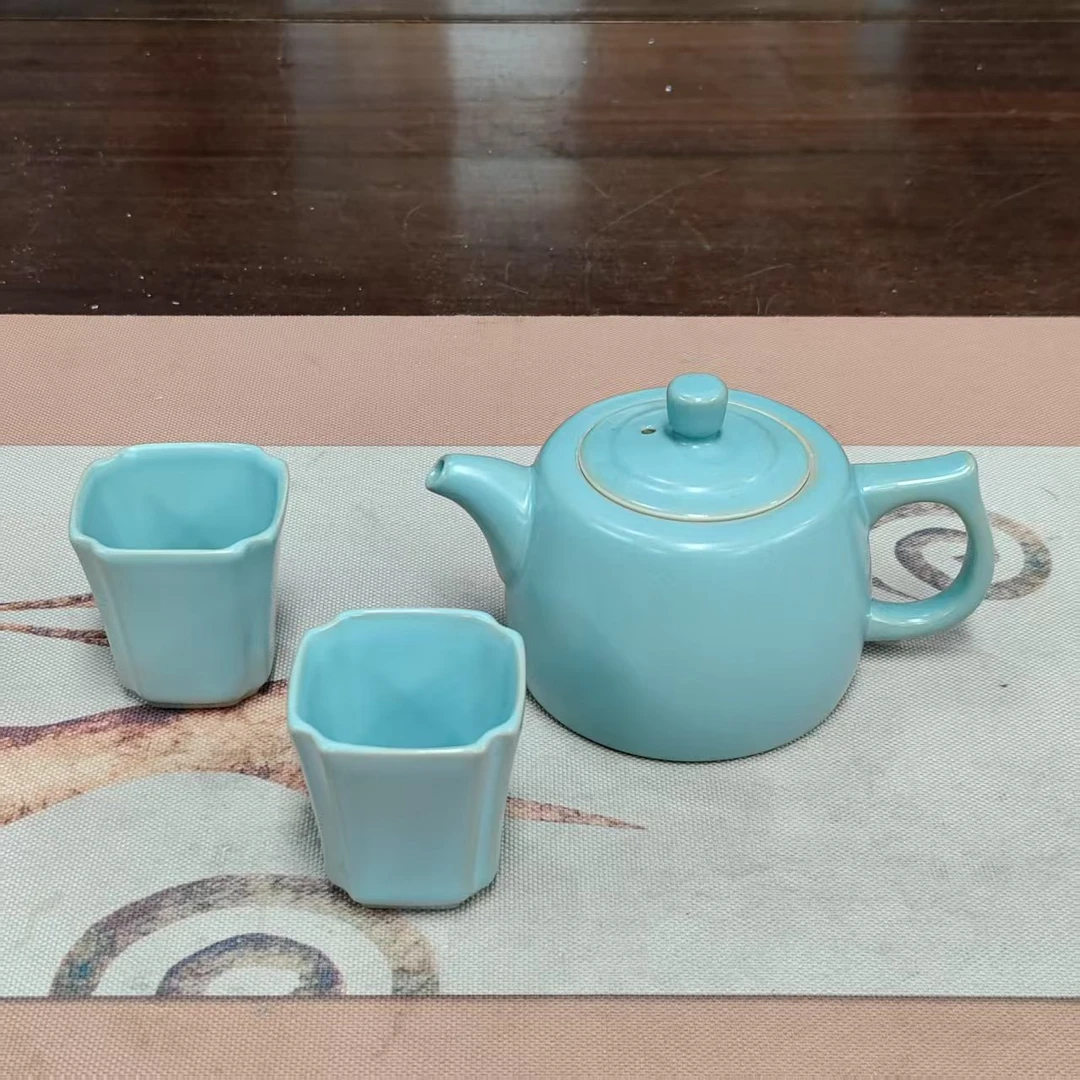 当代 井然壶天青+2四方杯QQ0016