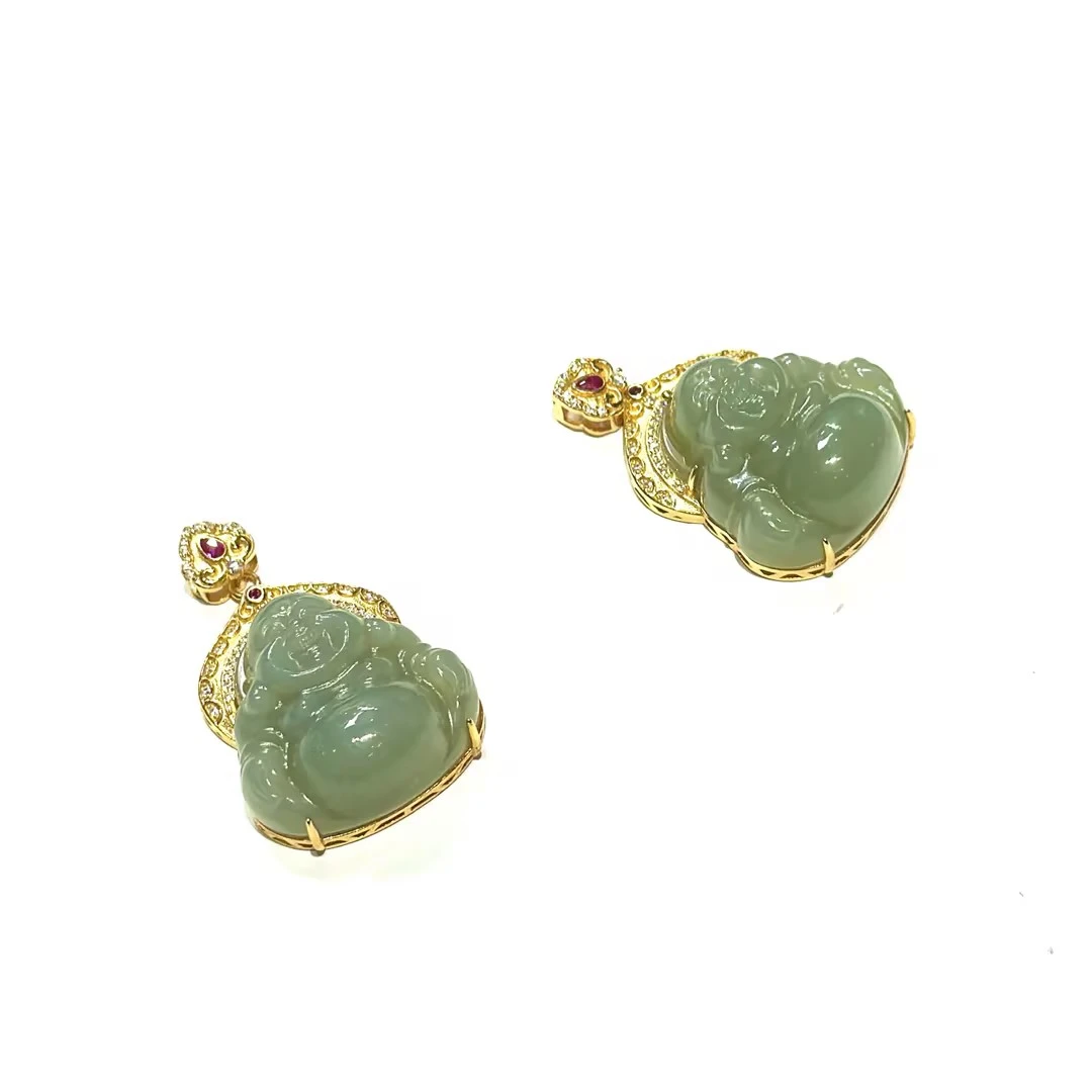 【HH】和田玉佛公吊坠（多样性发其一）