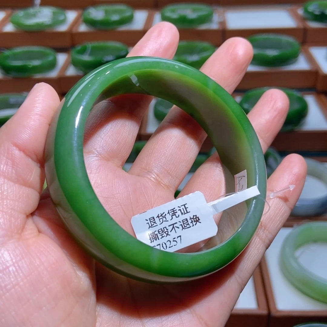 未镶嵌手镯和田玉（碧玉）碧玉5960
