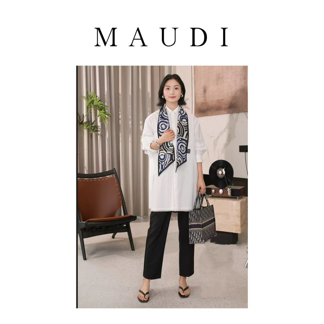 MAUDI【满分松弛 长衬衫】日本进口显高优雅设计款长衬衫8081