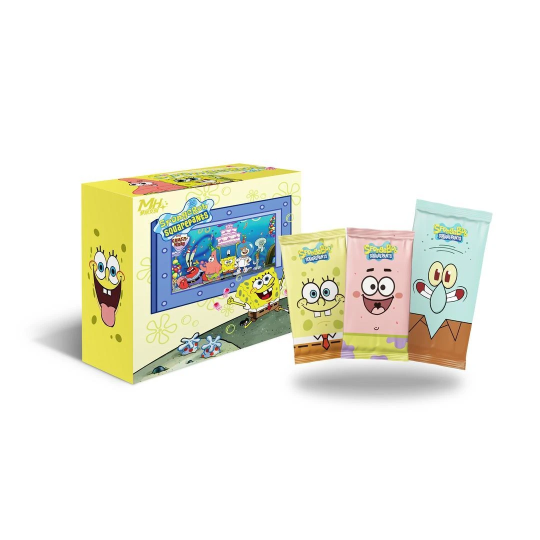 Y【吃吃玩法】梦绘文创 海绵宝宝一弹 国卡二创收藏卡牌盲盒（代拆）