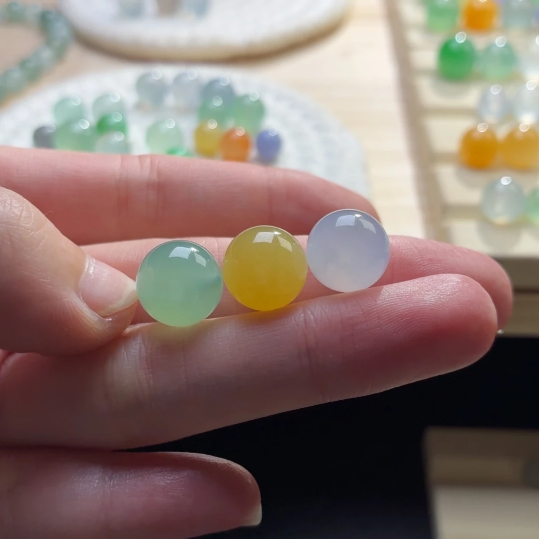 时***旧翡翠散珠翡翠1364