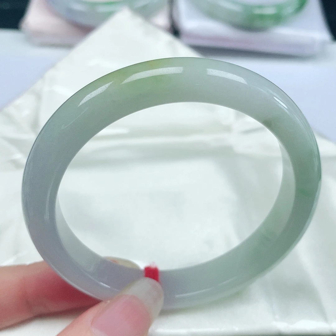 翡翠未镶嵌手镯 编号02 正圈55