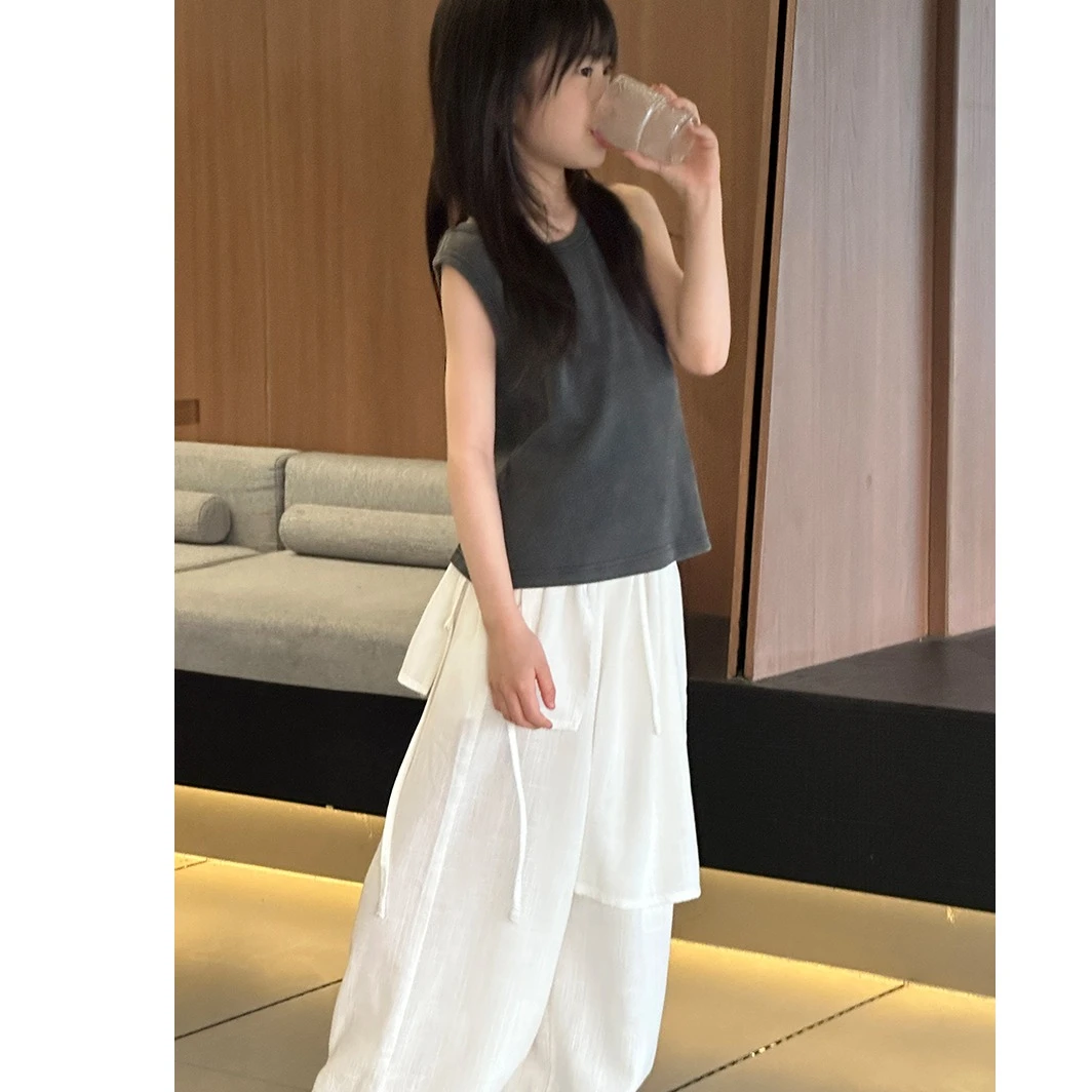 【又凪】【又凪】抽绳设计不对称剪裁阔腿裤打造时尚个性