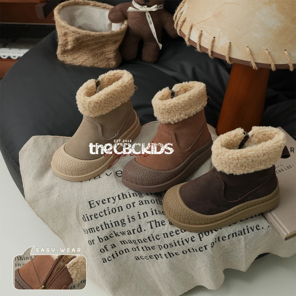 软底儿童休闲雪地靴中帮保暖秋冬季童鞋 249126