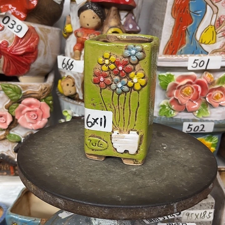 粗陶材质多肉花盆