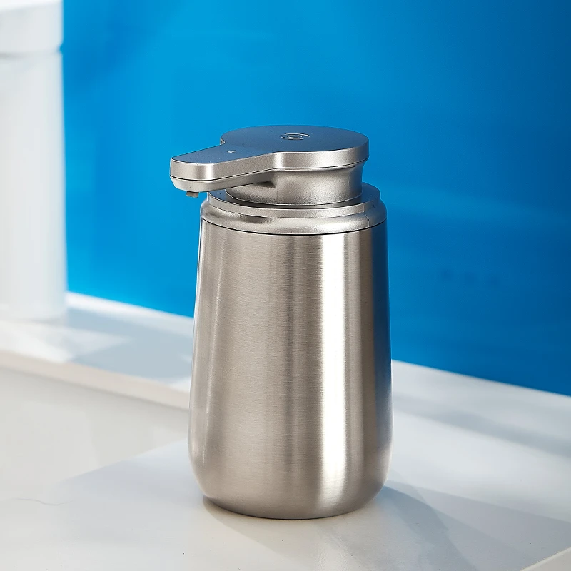 deHub感应洗手机洗洁精洗手液出液泡沫厨房不锈钢智能洗手皂液器