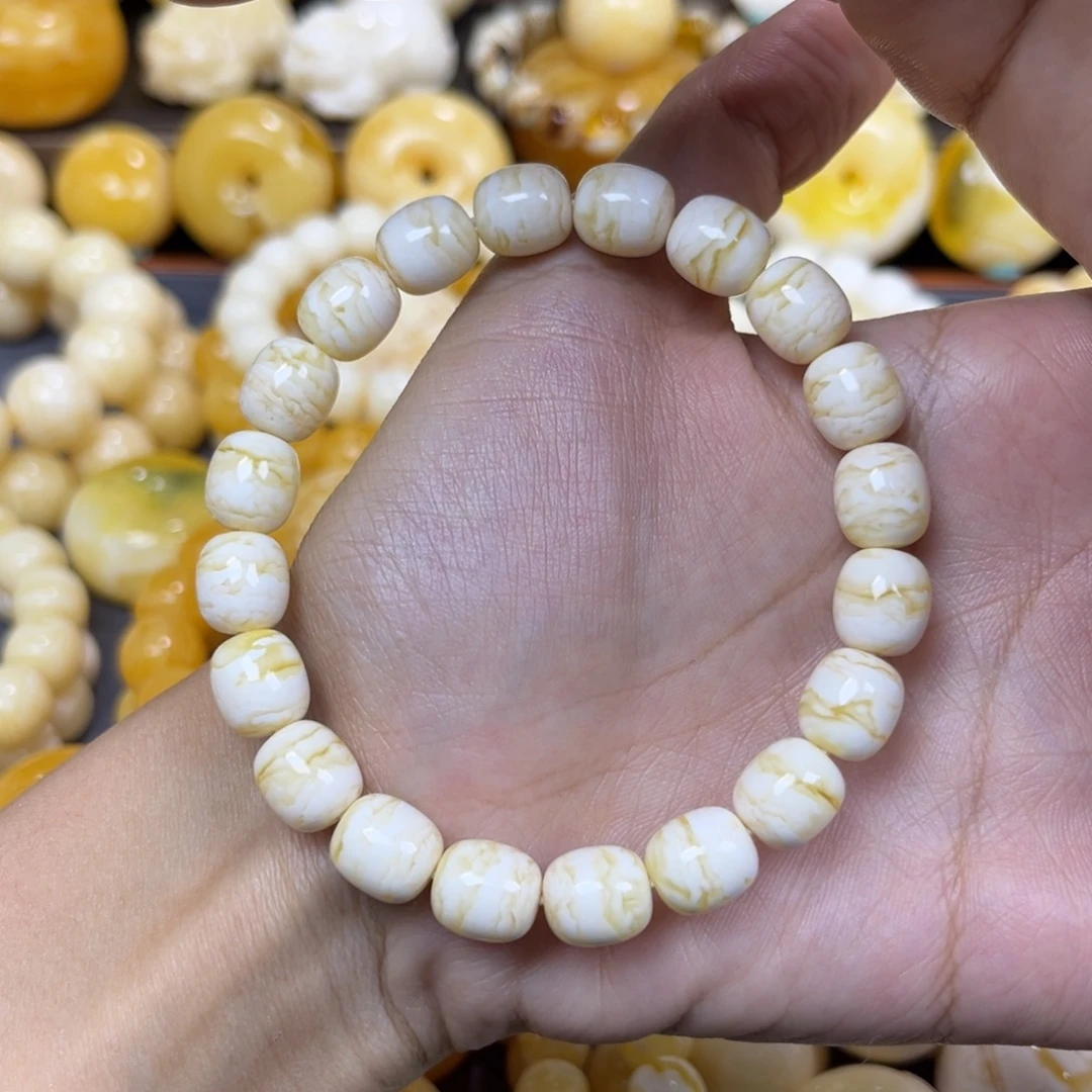 琥珀未镶嵌手串……