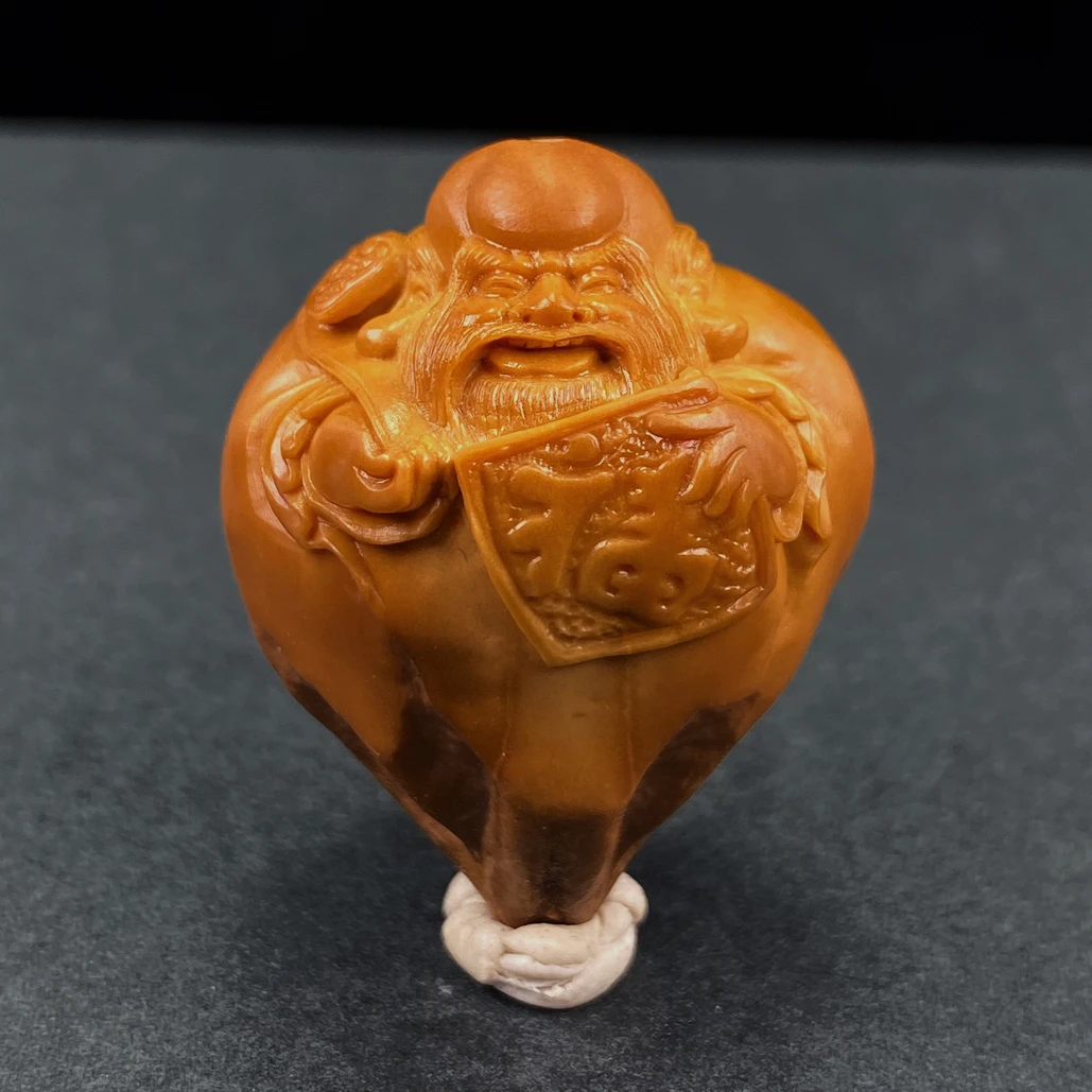 橄榄核雕寿星橄榄核单粒可穿配把玩