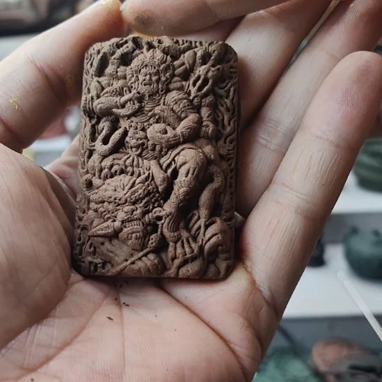 泥塑咖啡香方大黑天香牌瑕疵款