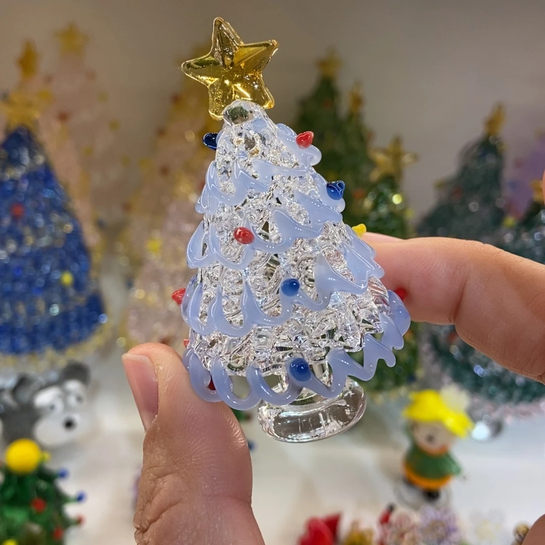 琉璃手工艺品奶蓝