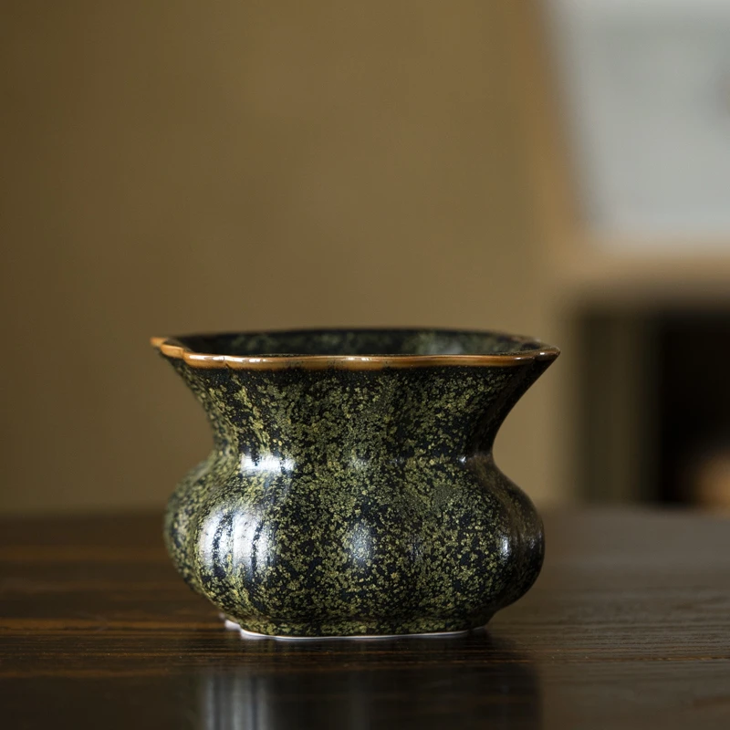 【静姐小院】茶叶末-黄丽君-四方水洗（V1473）