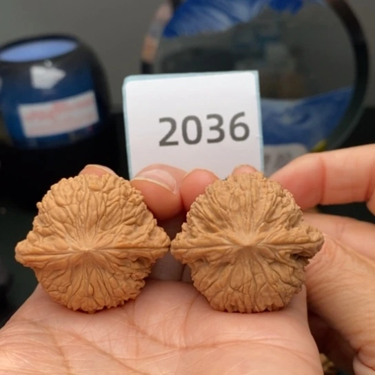 文玩核桃把件37泥鳅背2036