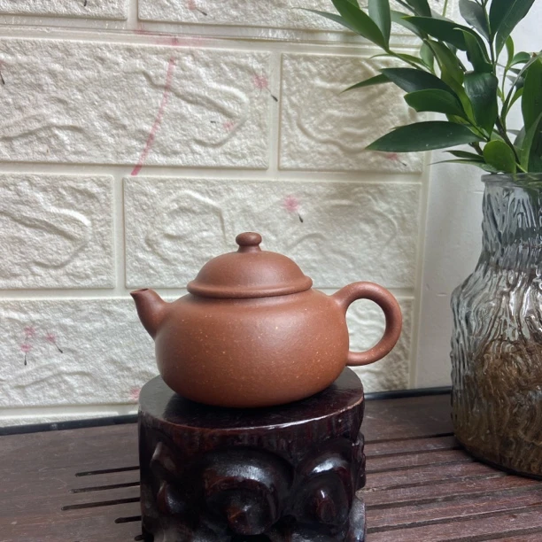 宜兴紫砂壶 梨形 福圆壶 降坡泥 150cc 半手工