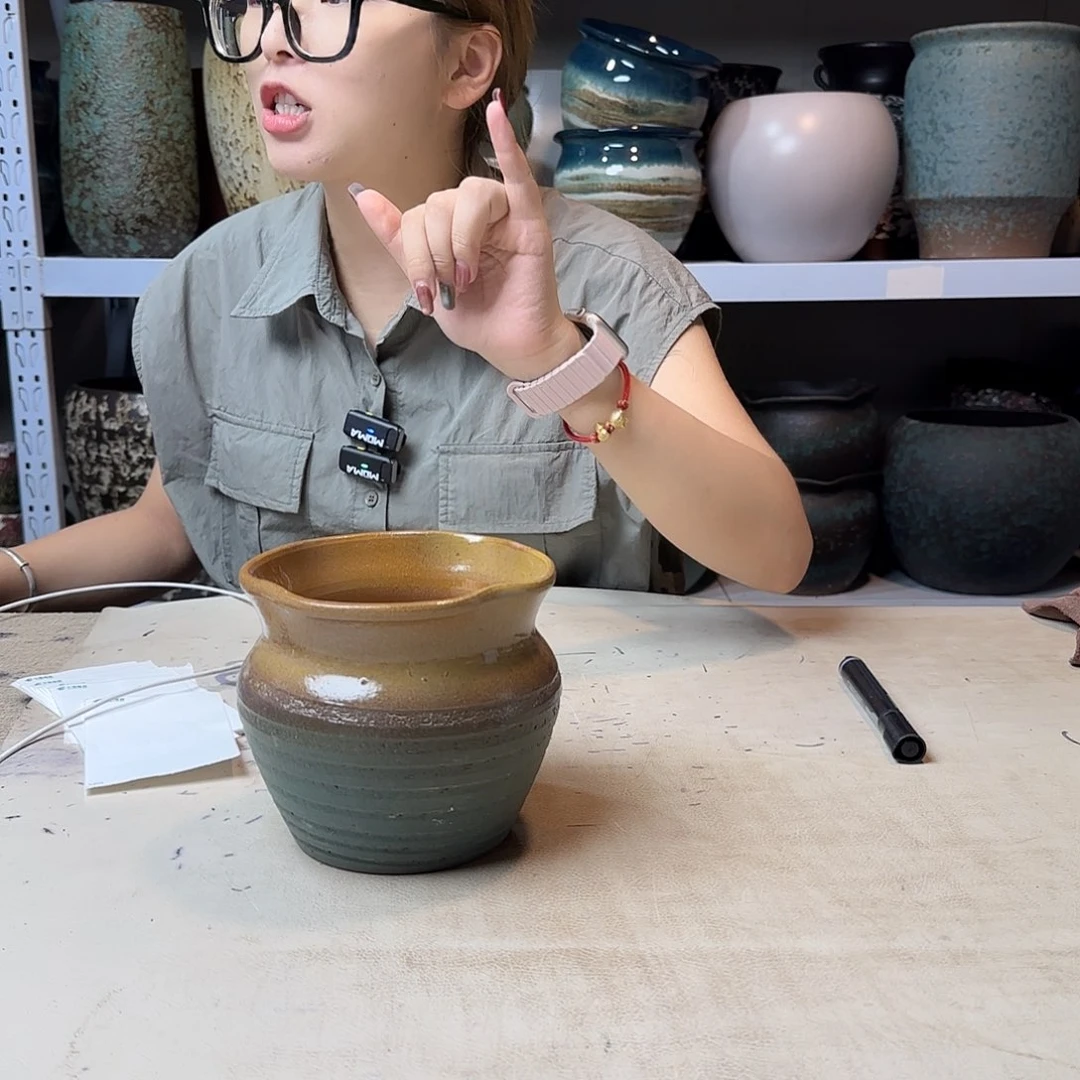 紫砂花盆尺寸14@13