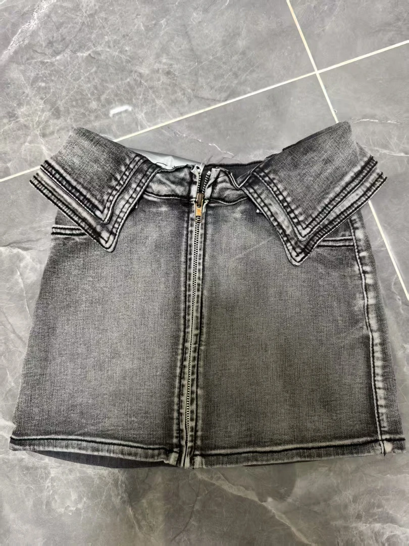 牛仔短裙包臀辣妹款