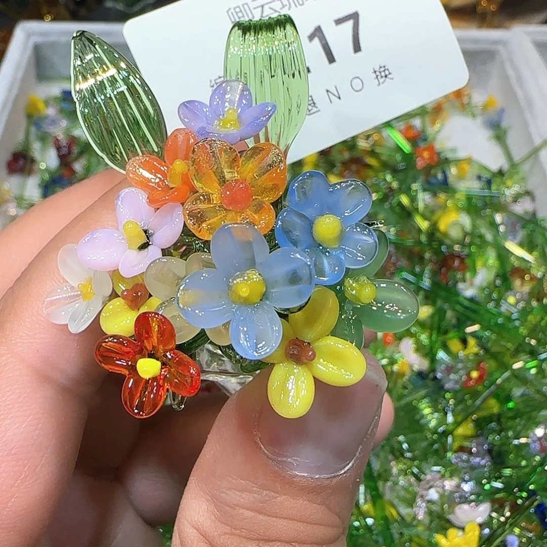 琉璃手工艺品217插花